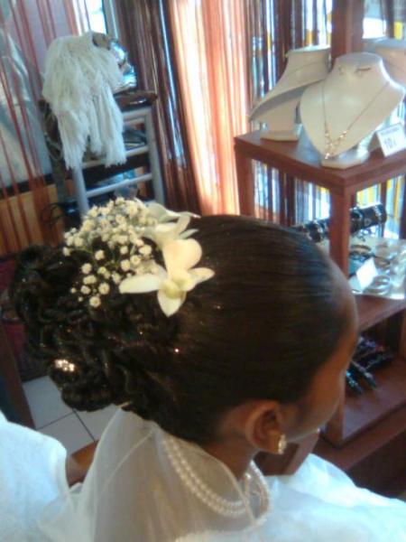 chignon pour communion